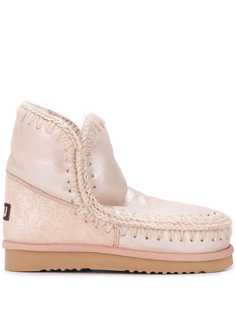 Mou ботинки Eskimo с эффектом металлик