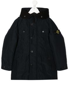 Stone Island Junior пуховик с карманами