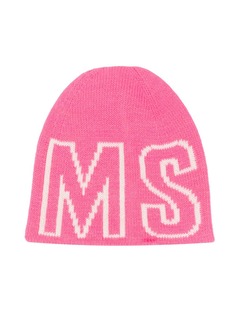 Msgm Kids шапка бини с логотипом