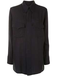 Yohji Yamamoto Pre-Owned удлиненная рубашка