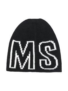 MSGM Kids шапка бини с логотипом
