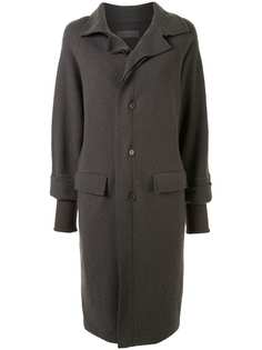 Yohji Yamamoto Pre-Owned двухслойное пальто средней длины
