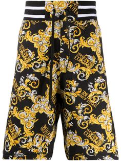 Versace Jeans Couture спортивные шорты с принтом и логотипом