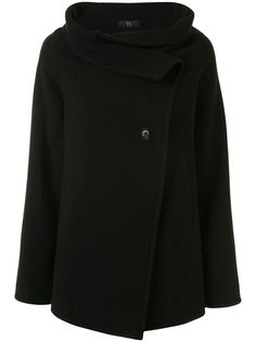 Yohji Yamamoto Pre-Owned пальто со смещенной застежкой