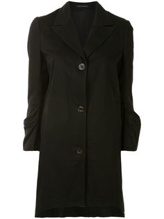 Yohji Yamamoto Pre-Owned пальто с карманами на рукавах