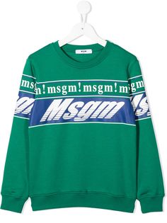 Msgm Kids свитер с логотипом