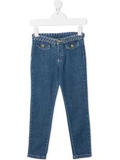 Chloé Kids джинсы с плетением