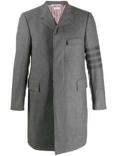 Thom Browne пальто Chesterfield с полосками 4-Bar
