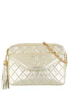 Chanel Pre-Owned каркасная сумка 1990-х годов с кисточкой