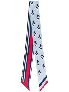 Valentino узкий платок с абстрактным принтом и логотипом