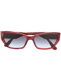 Dolce & Gabbana Eyewear широкие солнцезащитные очки в оправе кошачий глаз