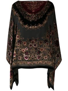 Etro кейп с цветочным узором