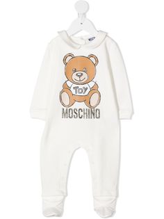 Moschino Kids ромпер с принтом