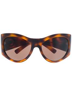 Versace Eyewear солнцезащитные очки в круглой массивной оправе