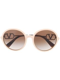 Valentino Eyewear солнцезащитные очки в круглой оправе