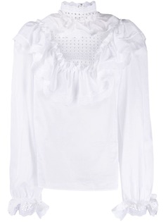 Dolce & Gabbana блузка с английской вышивкой