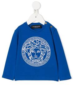 Versace Kids толстовка с принтом Medusa