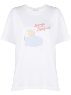 Jacquemus футболка с вышитым логотипом