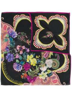 Etro кашемировый шарф с цветочным принтом