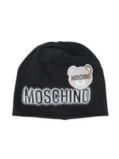 Moschino Kids шапка бини с логотипом