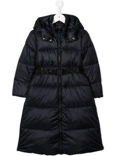 Emporio Armani Kids пуховик длины миди