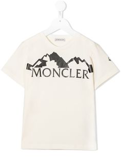 Moncler Enfant футболка с логотипом