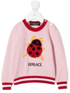 Versace Kids джемпер с длинными рукавами и принтом
