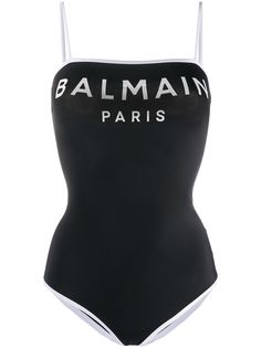 Balmain купальник с логотипом