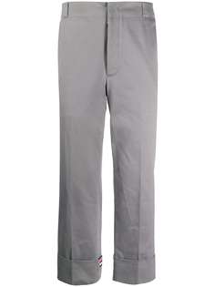 Thom Browne саржевые брюки прямого кроя