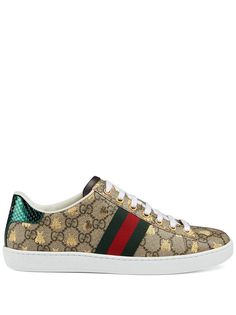 Gucci кеды Ace с узором GG Supreme