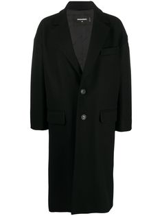Dsquared2 однобортное пальто строгого кроя