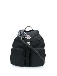Moncler рюкзак с логотипом и бахромой