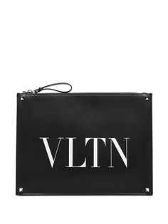 Valentino Garavani клатч с логотипом VLTN