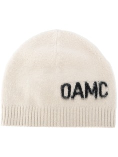 OAMC шапка бини с жаккардовым логотипом