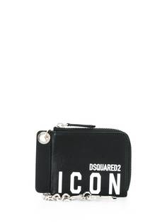 Dsquared2 картхолдер с круговой молнией и логотипом