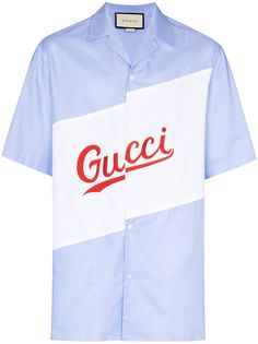 Gucci рубашка оверсайз с логотипом