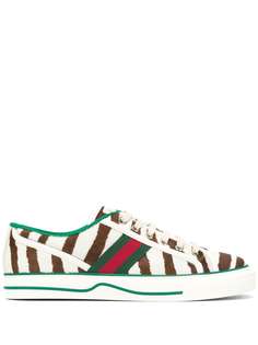 Gucci кеды Gucci Tennis 1977 с зебровым принтом