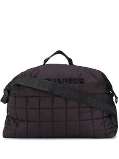 Dsquared2 стеганая дорожная сумка с логотипом