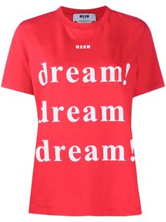 MSGM футболка с принтом Dream