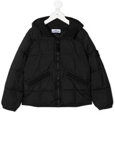 Stone Island Junior пуховик с капюшоном