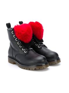 Monnalisa ботинки с помпонами