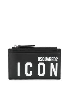 Dsquared2 кошелек на молнии с принтом Icon