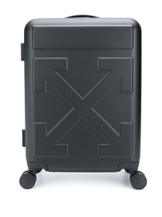 Off-White чемодан на колесах с логотипом Arrows