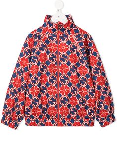 Gucci Kids куртка с узором Interlocking G