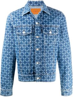 Sandro Paris джинсовая куртка с узором