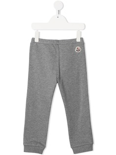 Moncler Enfant спортивные брюки с нашивкой-логотипом