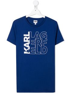 Karl Lagerfeld Kids футболка с логотипом
