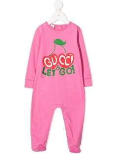Gucci Kids пижама Lets Go с принтом