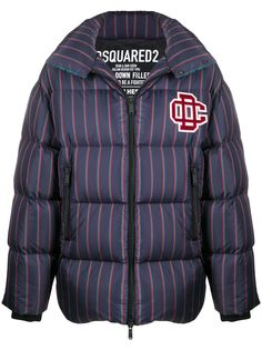 Dsquared2 пуховик в полоску