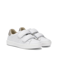 Gucci Kids кеды на липучках с логотипом GG